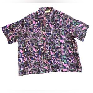 Geometric Patterned Men's Shirt